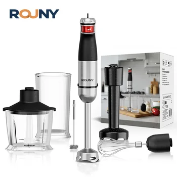 6-in-1 Multi-Purpose Immersion Hand Blender, Electric Hand Held Stick Blender Stainless Steel Blades,Home & Kitchen,MAX 1500W