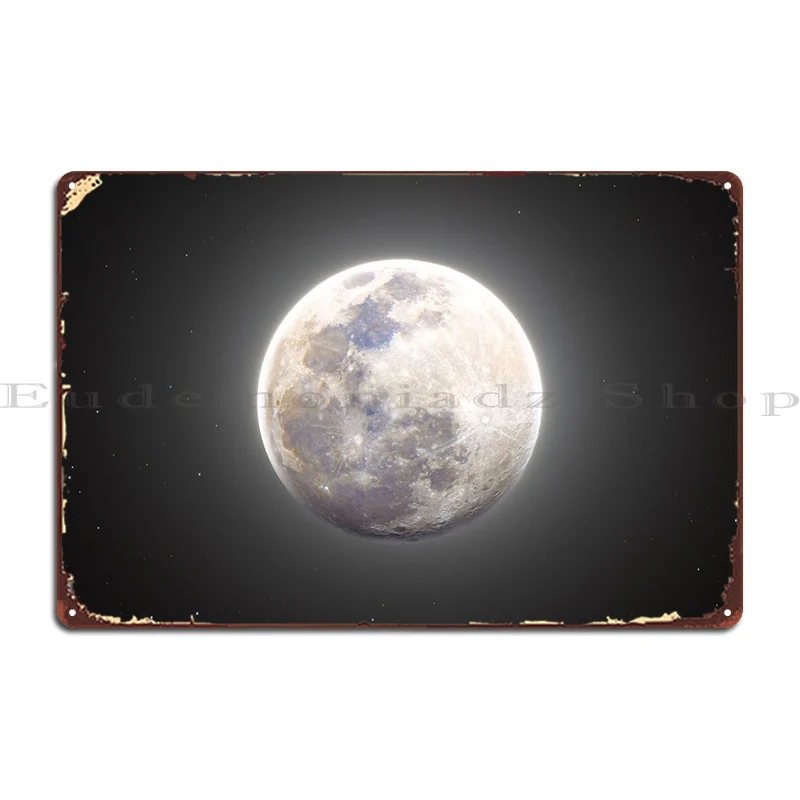 

Waning Gibbous Moon, металлические знаки, украшение для клуба, паба, дизайнерский Жестяная Табличка на гараж постер