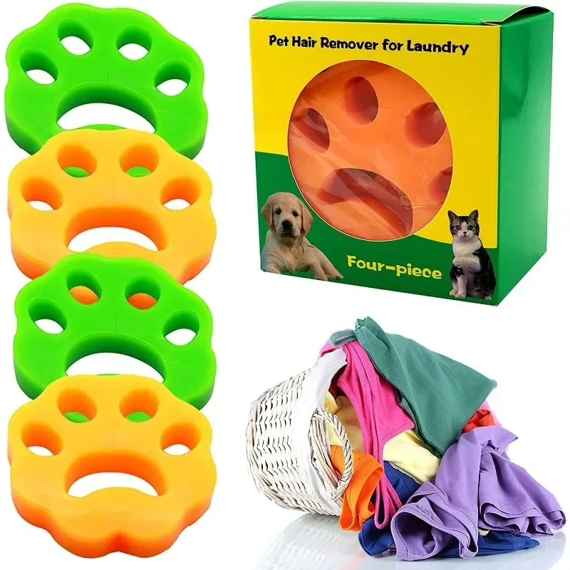 

2023 Pet Hair Remover Washing Machine Hair Remover Reusable Cat Dog Fur Lint Hair Remover Clothes Dryer Cleaning Laundry Tools
