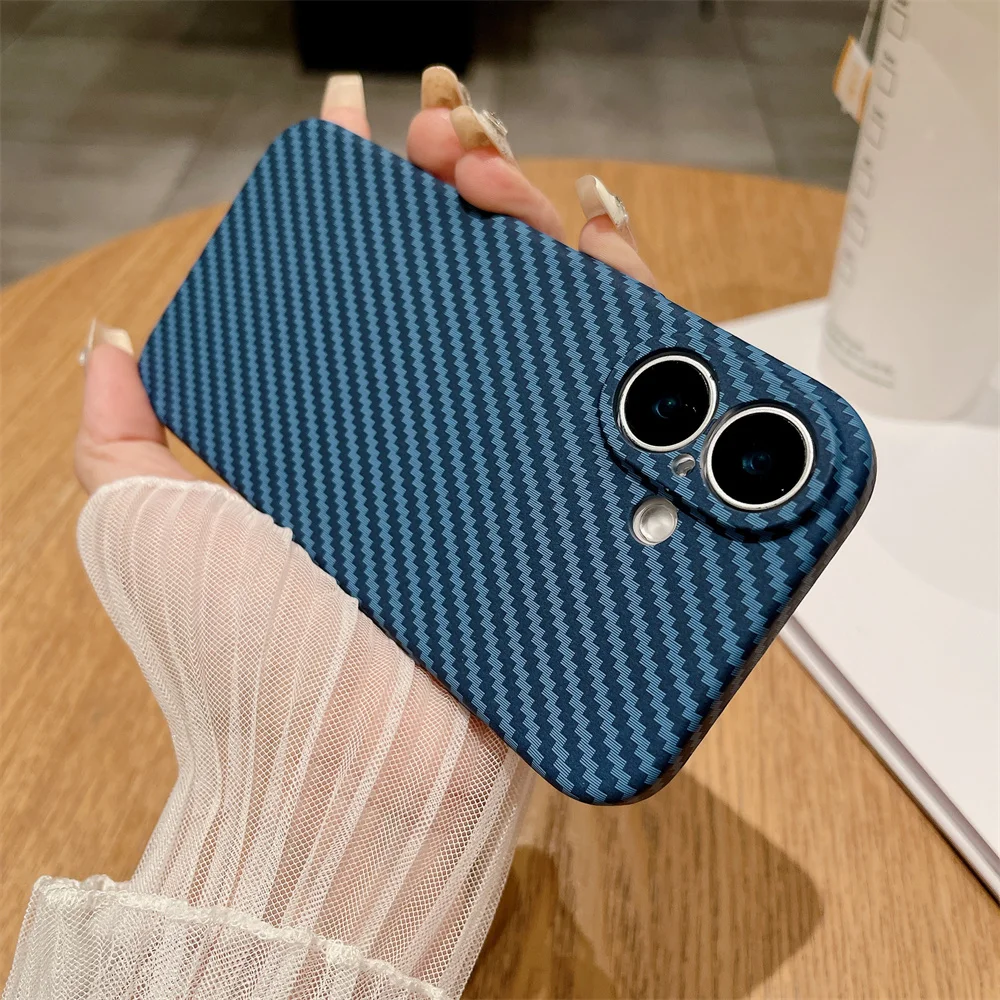 Ultra-Thin Matte Carbon Fiber Pattern Shockproof Phone Case