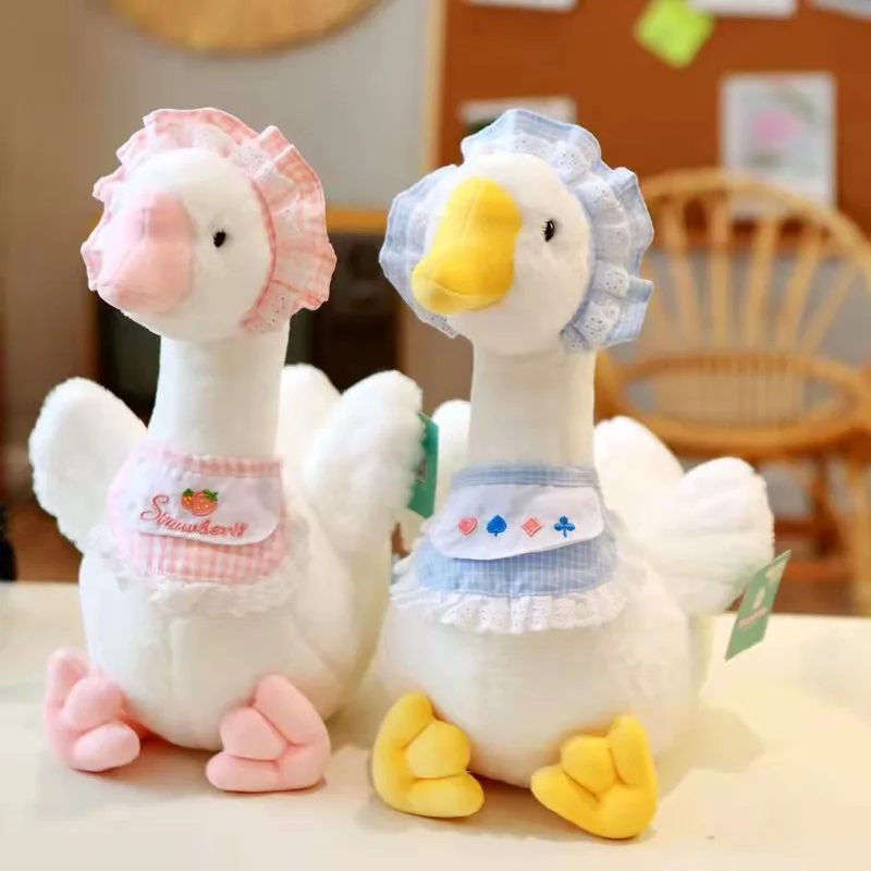 Nette Gans Plüsch Spielzeug Nette Weiche Kuscheltiere Erdbeere Gans Plüsch  Puppe 2023 Neue Heiße Große Größe Plüsch Spielzeug für mädchen Kinder  Geschenke - AliExpress