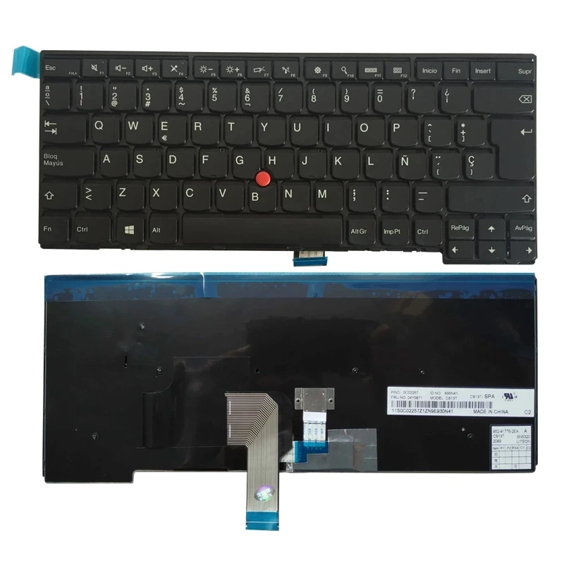 Клавиатура с испанской подсветкой для Lenovo Thinkpad L440 L450 L460 T431 T431S T440 T440P T440S T450 T450S E431 E440 04Y0871 01AX080