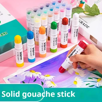 Bastoncini di pittura a guazzo solidi morbidi/pastelli/penri Basic/Macaron 6/12/18/24 colori Disegno Graffiti Art Pastelli Non tossici