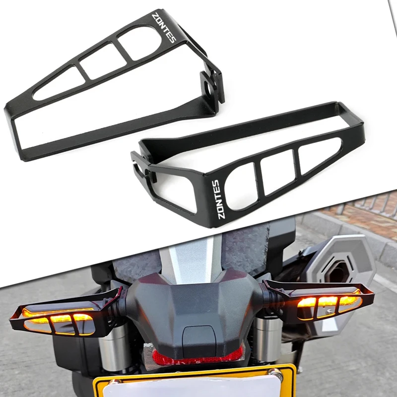 Cubierta Protectora Para Intermitentes ZONTES 368G - Acero Resistente, Protección Antigolpes Para Faros Delanteros Y Traseros