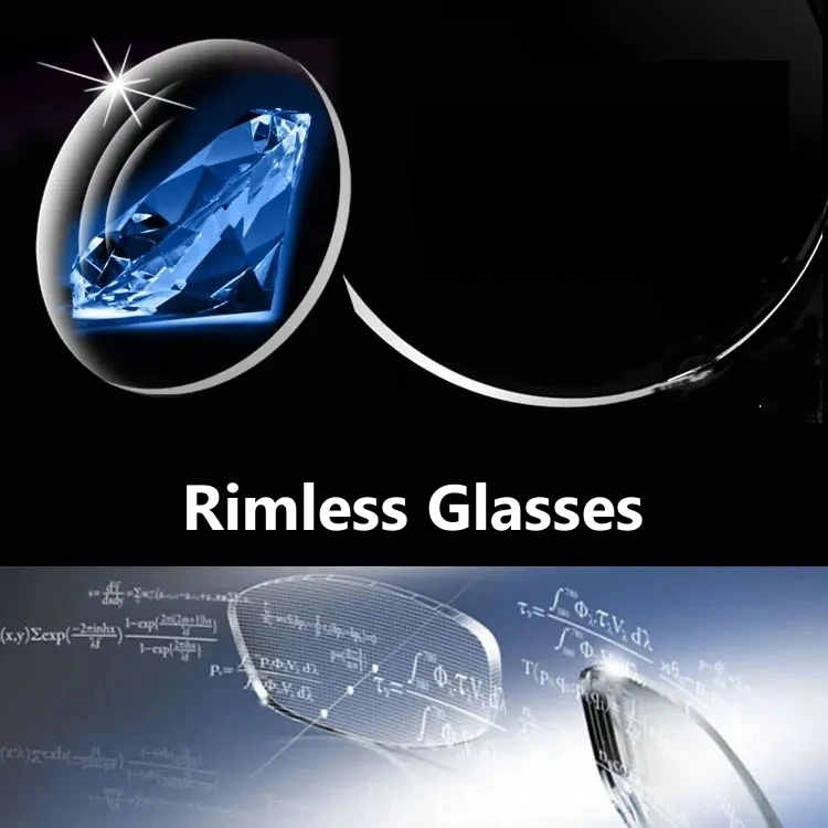 Lzabella MR-8/MR-7 Super Tough Myopia Hyperopia Aspherical Lenses Anti-reflective Anti-scratch HD Rimless Glasses Optical Lens