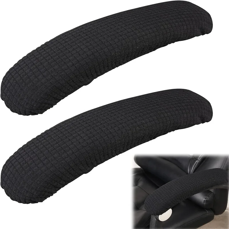Office Chair Armrest Covers 2 Pcs Office Removable Arm Rest Covering Chair Arm Pads Washable Elbow Support Forearm Relief JAF053