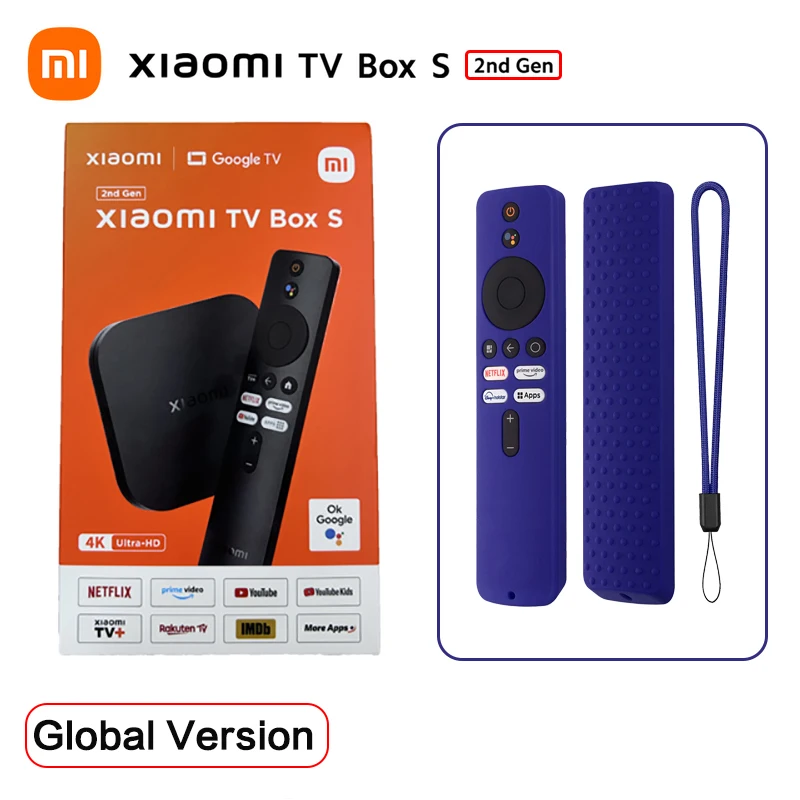 Xiaomi-dispositivo de TV inteligente Mi Box S, decodificador con Android TV  Ultra HD, 4K, 2G, 8G, WIFI, Google Cast, Netflix, reproductor multimedia,  2. ª generación - AliExpress