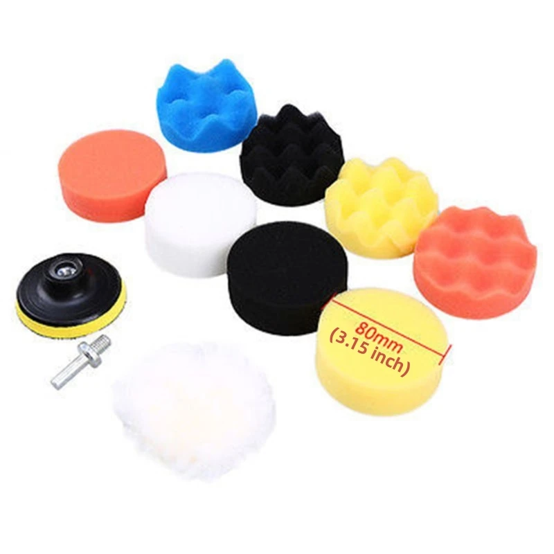 Polishing Sponge Set Car Polishing Sponge Polishing Wheel Disc Polishing Wheel Kit
