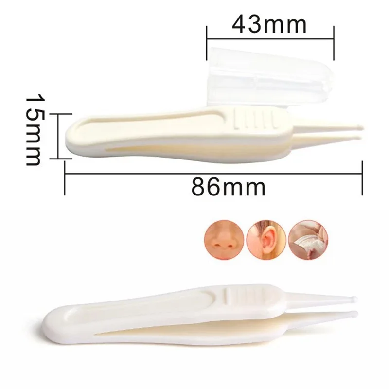 1Pcs Baby Dig Booger Clip Infants Ear Nose Navel Clean Tools Kids Safety  Tweezers Cleaning Forceps Toddler Nasal Cavity Care Supplies