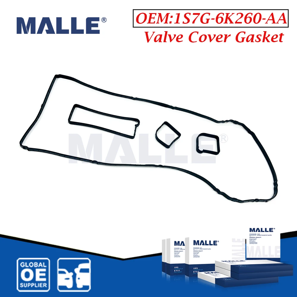 Engine Valve Cover Gasket Set rubber gasket aluminum gasket kits For Ford Mondeo 2.0 Focus C-MAX MAZDA 3 5 6 VOLVO C30 1.8 2.0 Auto Car Accessories 1S7G-6K260-AA