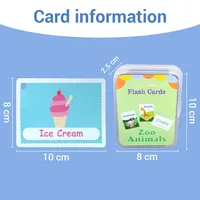 English Words Learning Flashcards for Kids 3-6 Years Reading Enlightenment Cards Educational Toys Montessori Teaching Aids 2