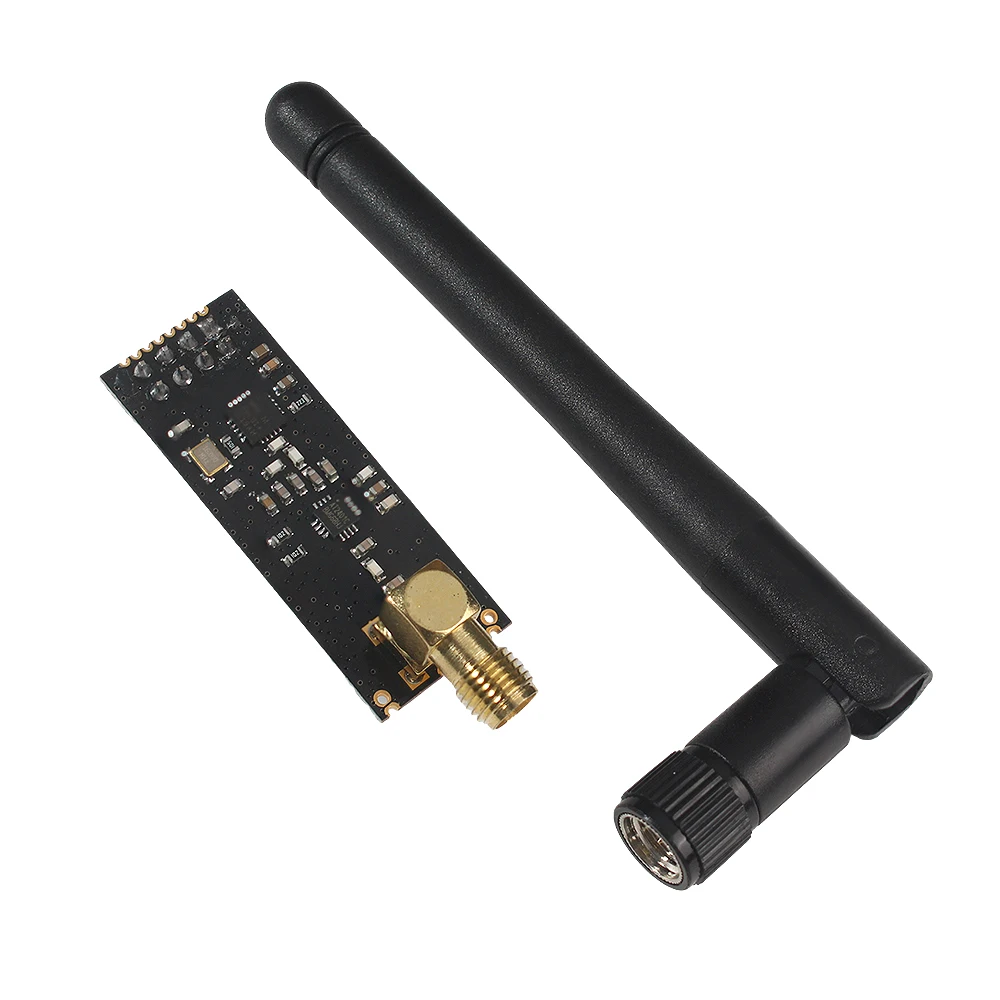 Long-Range Wireless RF Transceiver Module with Antenna (2.4GHz, 3.3V) - Multi-Pack Options