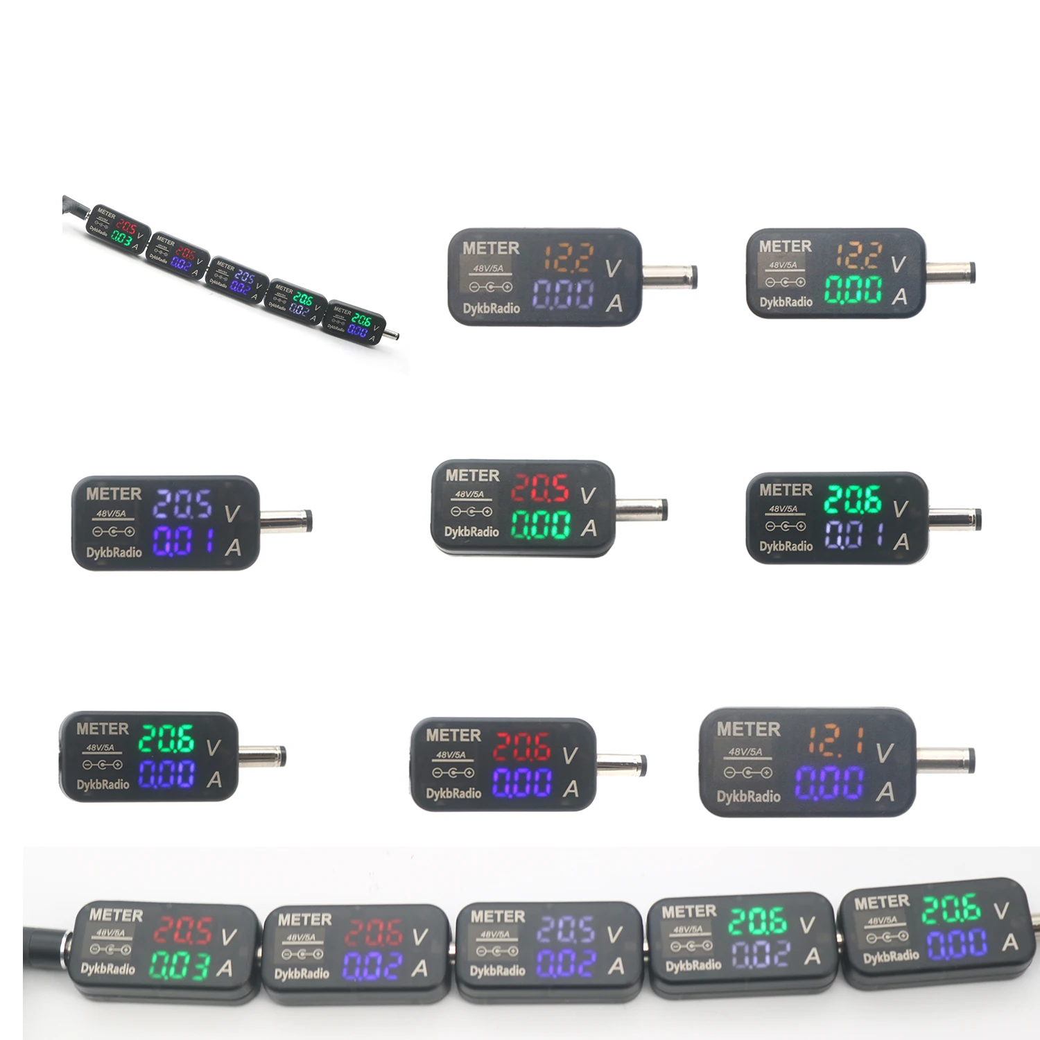 LEDデジタル電圧電流計,デュアルディスプレイ,電流計,240w,5v LEDデジタル電圧電流計,デュアルディスプレイ,電流計,240w,5v