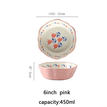 Cute Pink Ceramic Bowl
