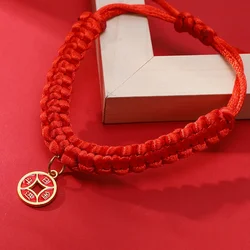 Lucky Red Rope Braided Collar - Adjustable Traditional Blessing (2)