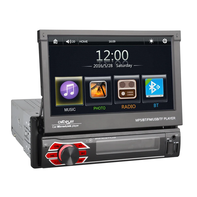 

Car DVD Player Mirror Link Universal Car Stereo Mp5 Player FM BT USB TF Touch Screen 7 Inch 1 Din Car Radio