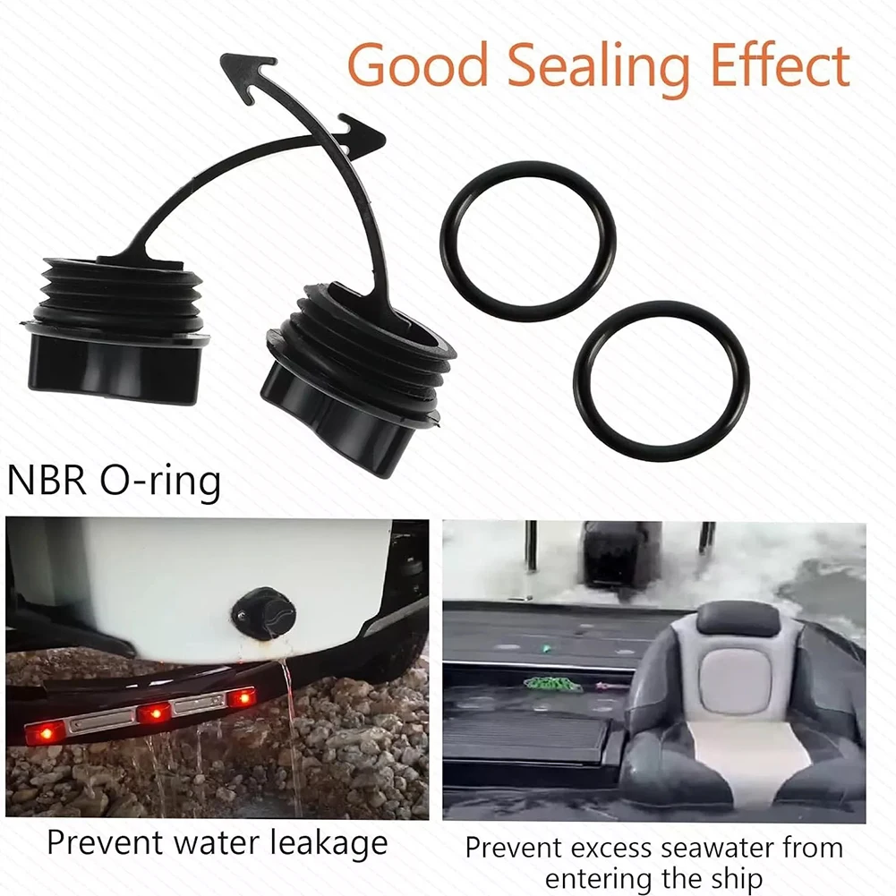 4Pcs Drain Plug Replaces 292001352 292001320 292002024 Black Drain Plug & O-Ring for GTI GTR GTX RXPX RXT RXTX Spark Trixx 900