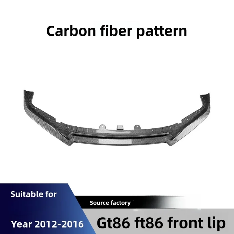 적용 가능86GT86 FT86 2012-2016 프론트 립, 프론트 스포일러, 프론트 코너 트림, 테두리 개조 부품
