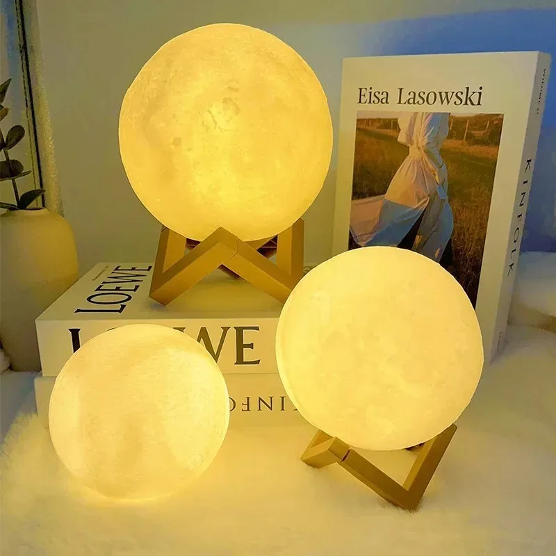 planet night light Children's Day Hand-painted Moon Light DIY Painted Materials Package Kindergarten Parent-child Activities Planet Night Light