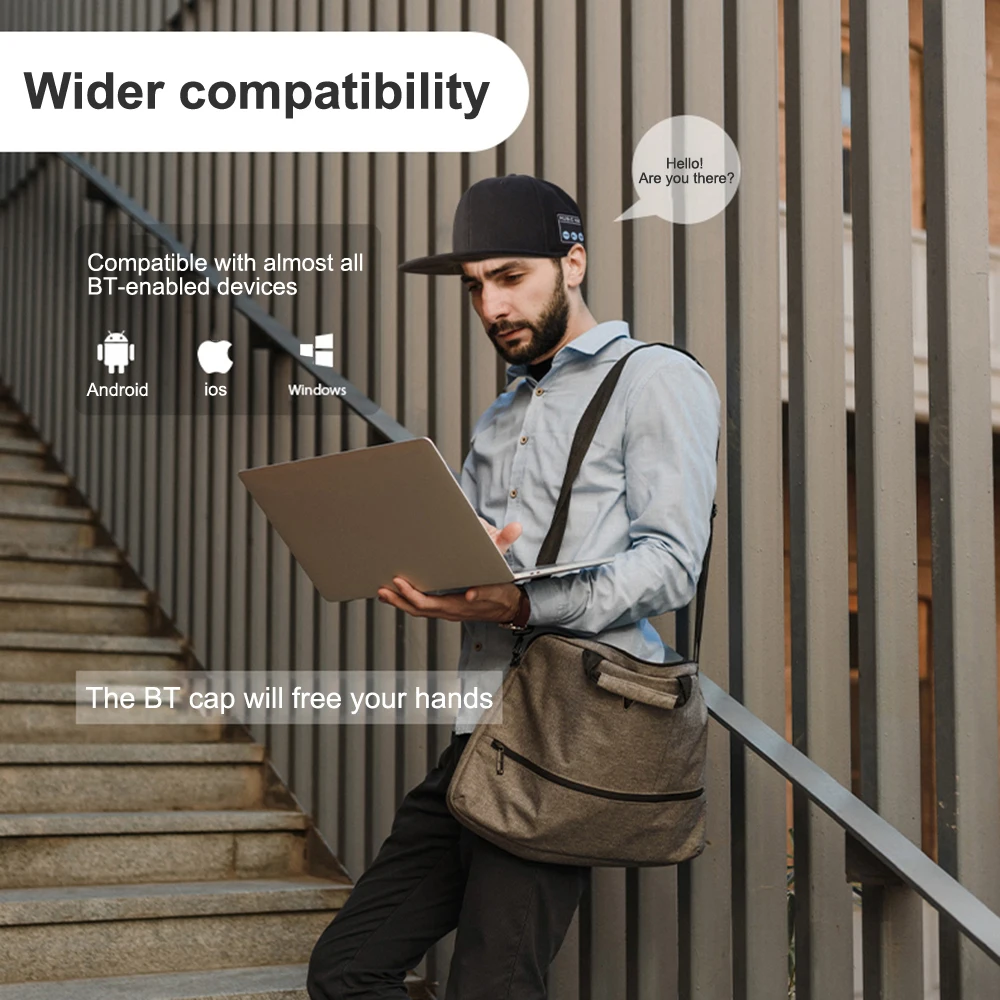 New Multi-functional Outdoor Hat with Bluetooth Speakers Detachable Wireless Adjustable Music Baseball Cap Running Sports Gift 8 S8c937be4b8344ce386df394d4e4cff84o