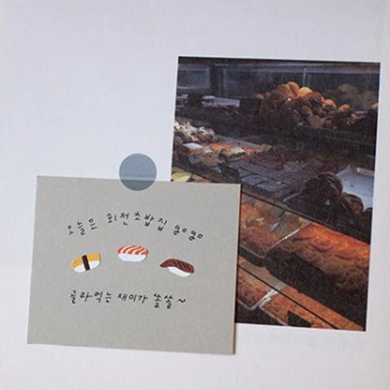 Korea Suatelier Food Trip6 Sticker Cute Japan Style Foods Scrapbooking Journaling Decorative Sticker Stationery Craft Supplies