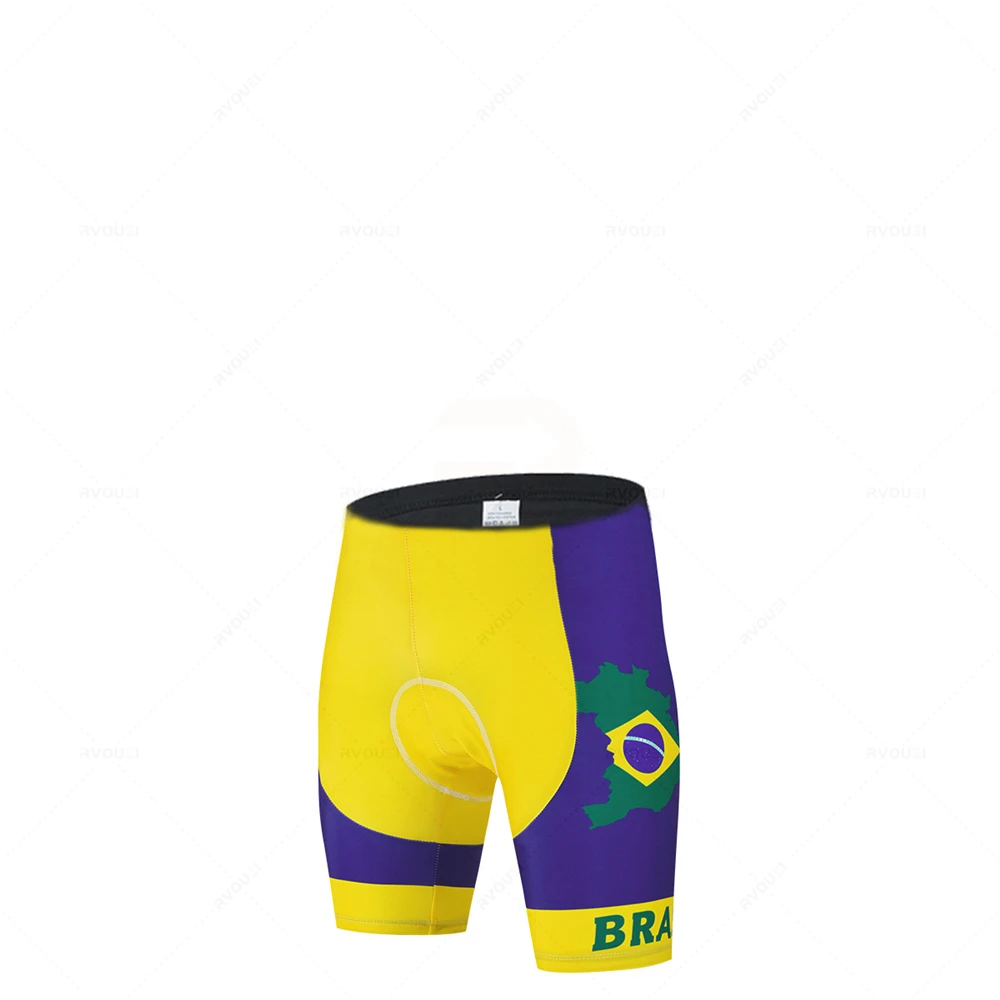 Maillot de cyclisme Brésil haut de vélo motocross bavoir