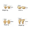 2024 Delicate Cute Earrings Heart Crown Feet Hand Of Fatima Stud Ear For Girl Baby 14K Gold Plated Stainless Steel Jewelry Gifts 6
