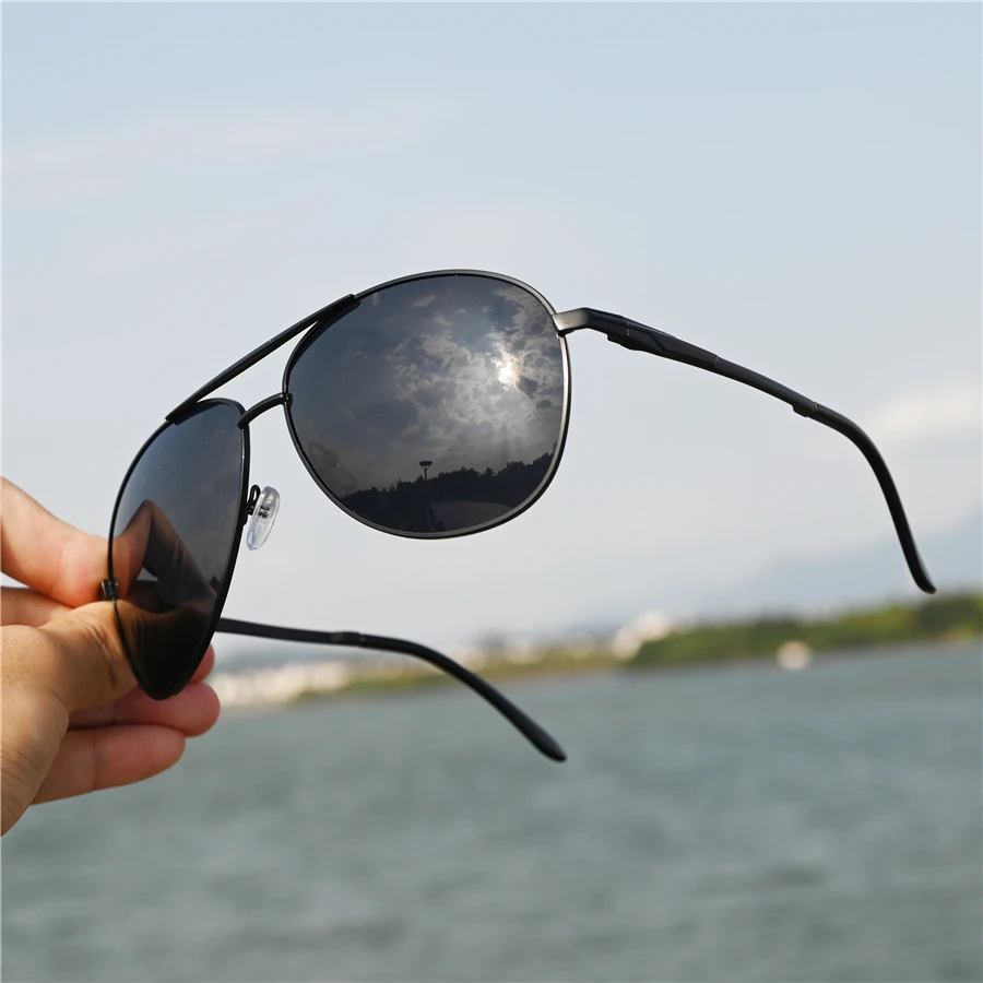 Vazrobe (160mm) Oversized Mens Polarized Sunglasses Driving Sun Glasses for  Man Fat Face Wide Head Male Sunglass Aviation