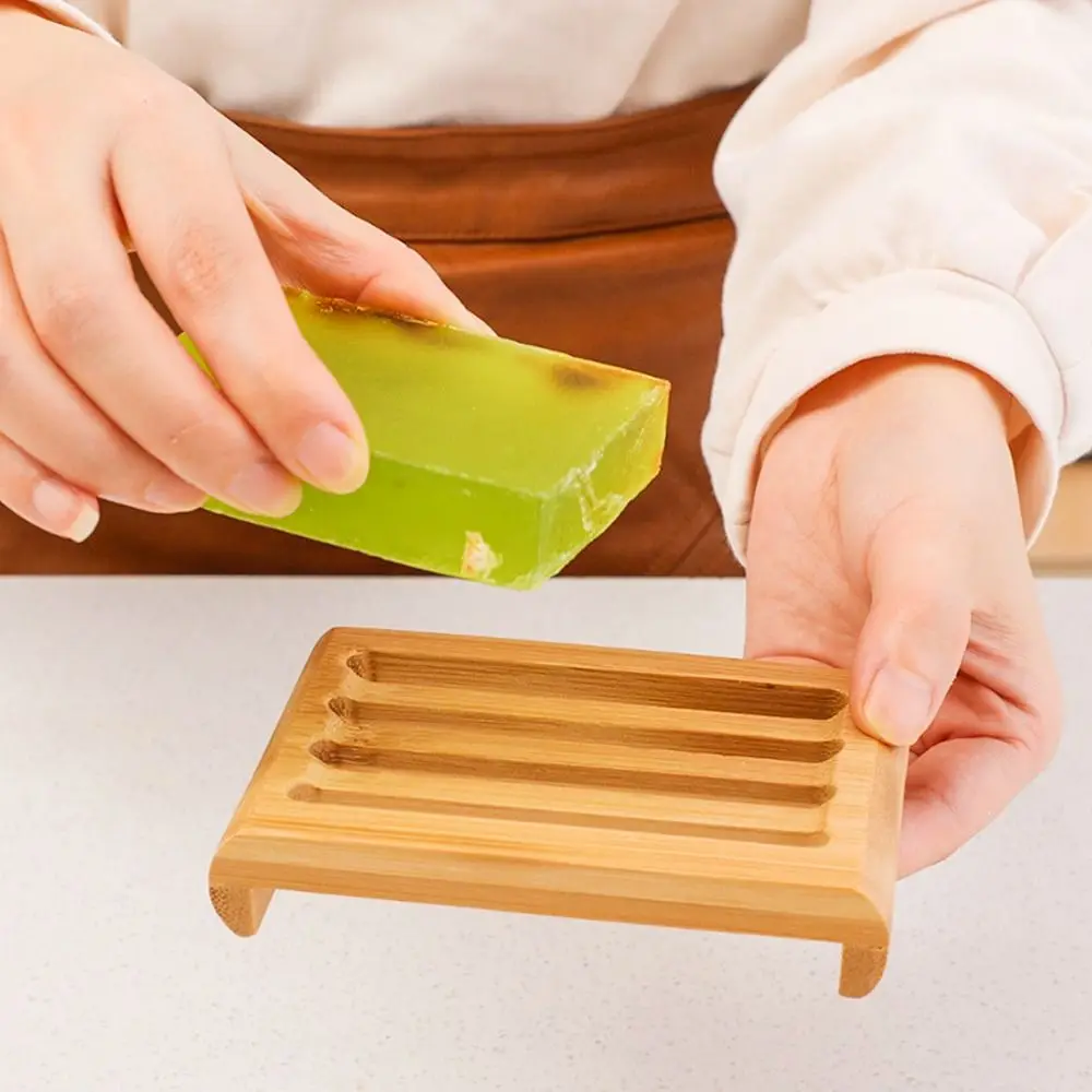 Description Picture 6 of itemBamboo Soap Box Toilet Soap Storage Rack Storage Box Household Drainage Multiple Styles Reusable Soap Saver