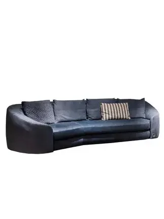Italian luxury living room arc sofa multi seat settee arc commercial reception