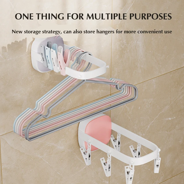 Falra Szerelt Ruhák Szárító Állvány Nincs Fúrómosó Törölközők Bébruhákhoz - Image 2