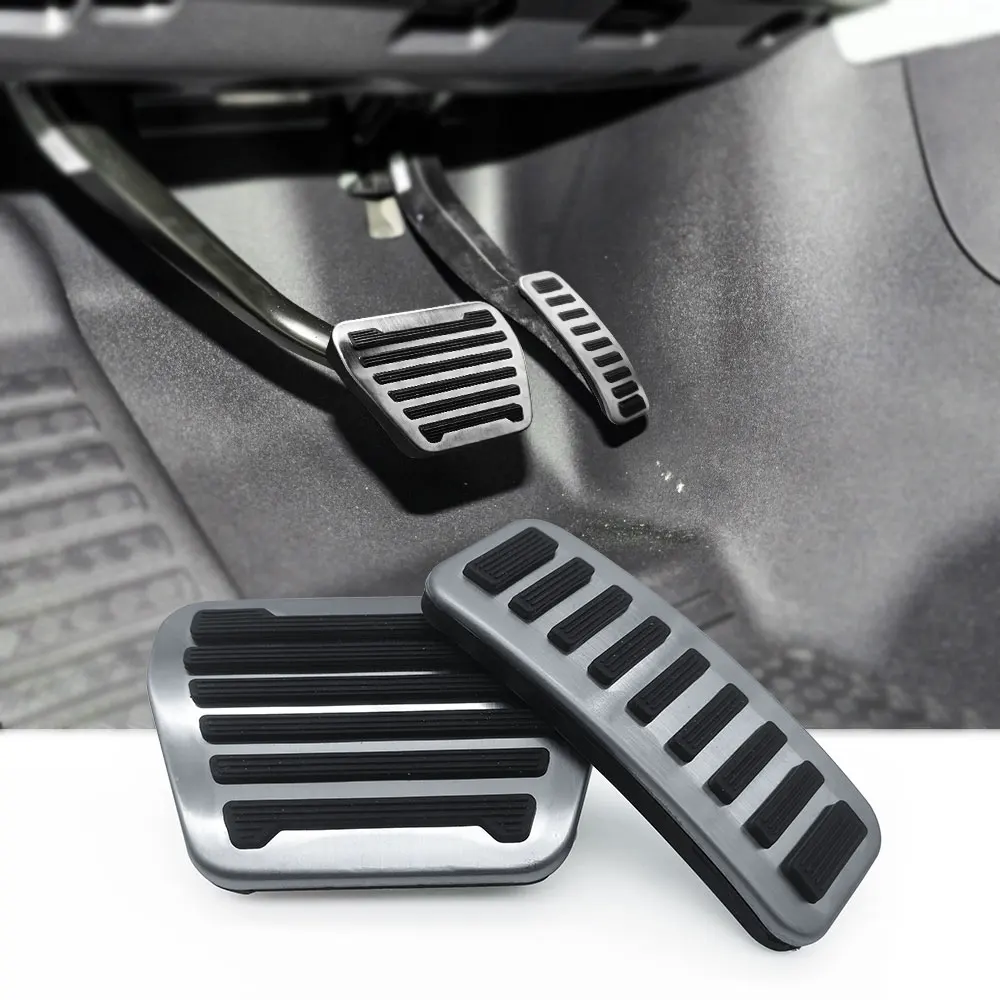 Car Accelerator Non-slip Fuel Brake Foot Rest Pedals Cover Non Slip Pad For 2020 2021 2022 Land Rover Defender carmilla brake accelerator fuel car pedals for bmw 1 2 3 4series m3 m4 e87 e90 f20 f21 f30 f32 f36 f80 f82 foot rest brake pedal