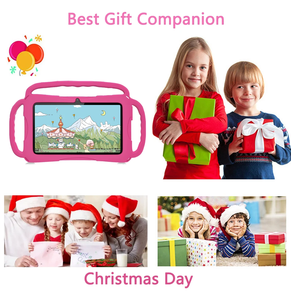 New 7.0-inch WIFI Tablet with Quad core 4GB RAM, 64GB ROM, Christmas Gift, Dual Cameras supporting Memory Card, Android 13 3