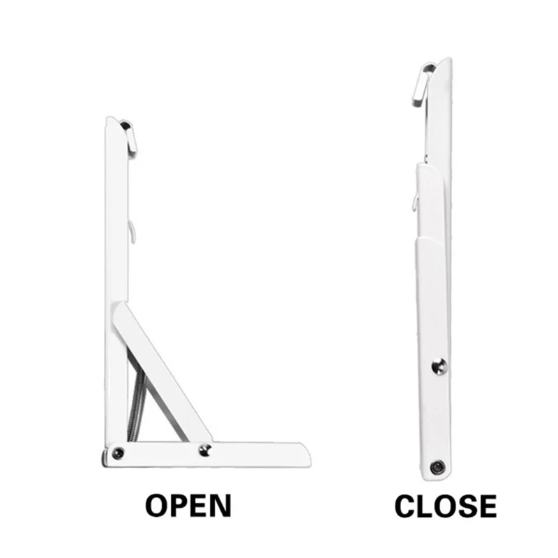 Shelf Bracket 8/10/12/14Inch Adjustable Wall Mounted Triangle Folding Angle Bench Table Furniture Heavy Support Hardware