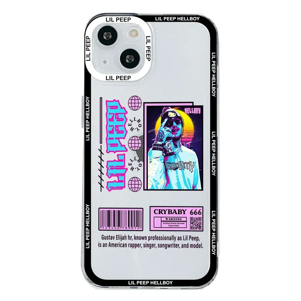 Lil Peep Hellboy Love Transparent Soft Phone Case Cover