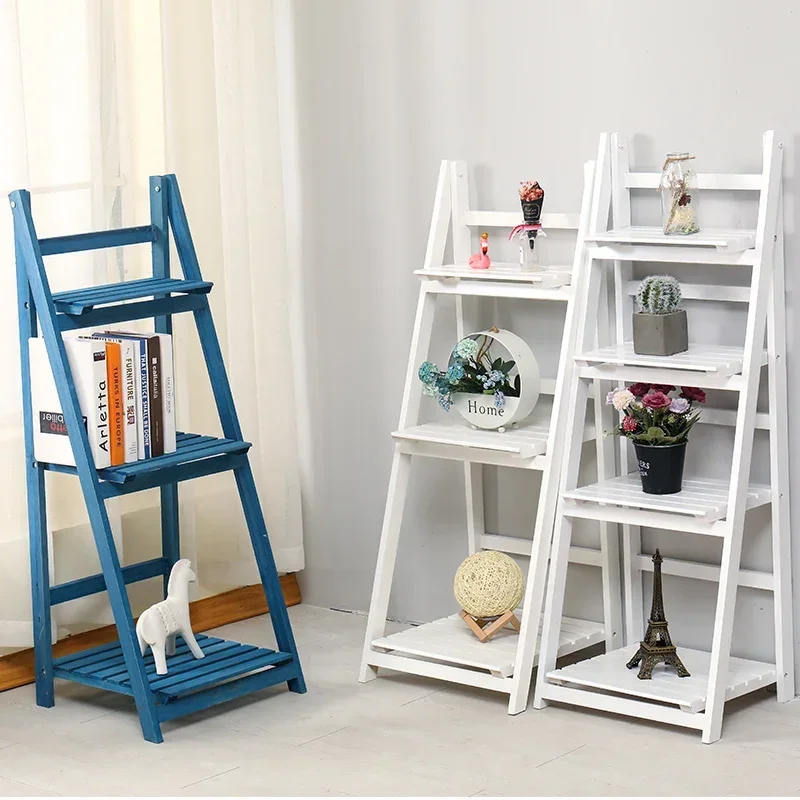 Special Offer Wooden Flower Stand, Foldable Balcony Shoe Rack, Simple Garden Shelf, Multi-layer Living Room Organizer 117