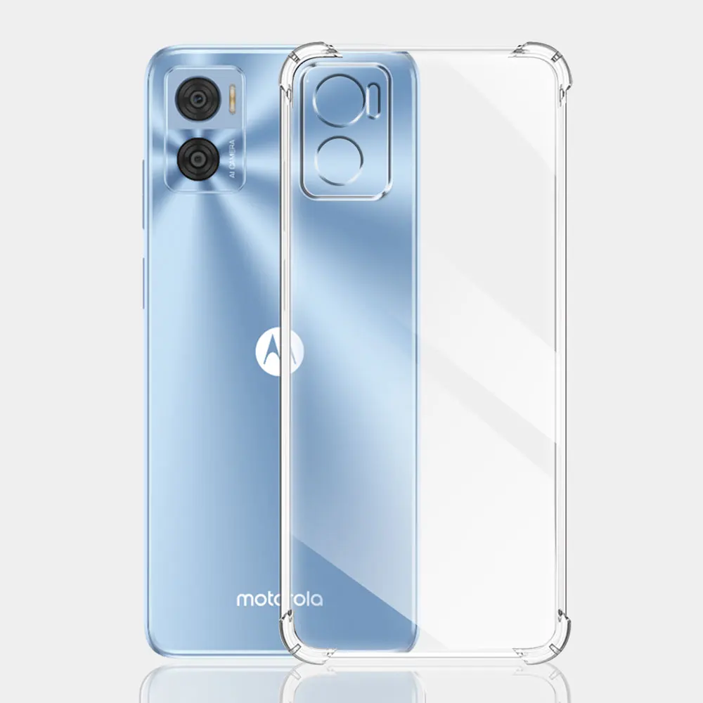 Shockproof Case For Motorola Moto E22 Silicone Soft Transparent Cases For Moto E22i Clear Cover E22 E 22i Funda Coque