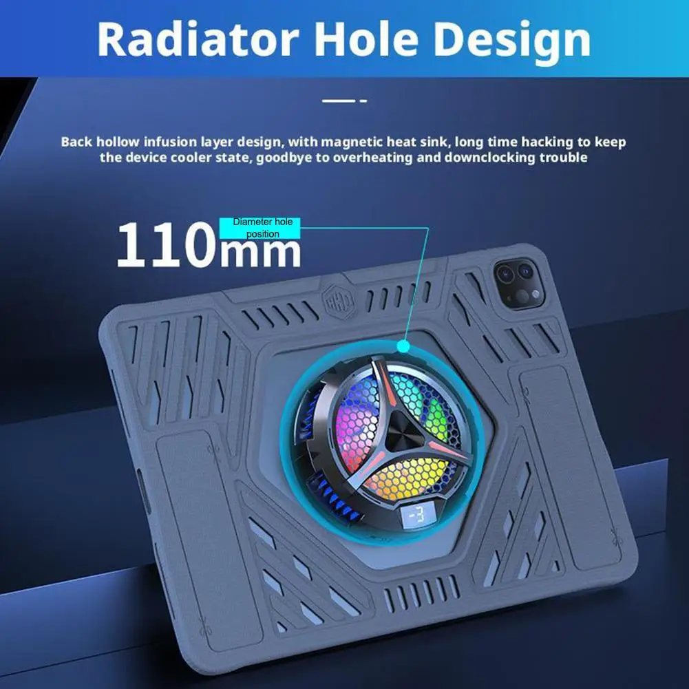 Silicone Shockproof Anti-Slip Slim Protective Tablet Case with Heat Dissipation