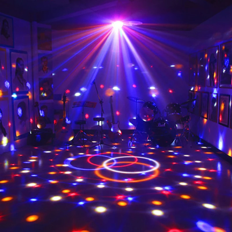 파티 가족 장 무대 조명, 프리즘 쉘, 두 기어 밝기, 미니 Ow 전력 소비 LED 조명, RGB LED 조명