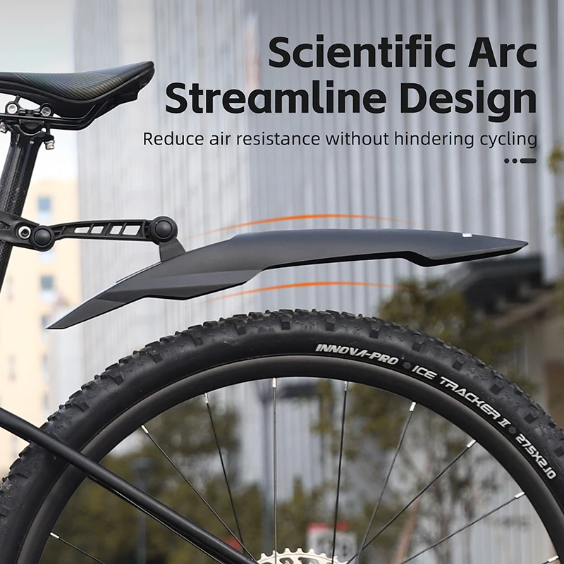 WEST BIKING Widen Bicycle Fender Mountain Bike Mudguard Quick Release For 26/27.5/29 Inch MTB Cycling Protector Bike Accessories