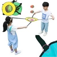 Children Outdoor Throw Toss Ball Toys Parent-child Interactive Sensory Play   Double Throw Catch Elastic Ball Kid Motion Gift 1