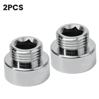 1/2pc Adapter Shower Hose Adaptor 3/4"(25mm) Female To 1/2" (20mm) Male Chrome Reducer Bathroom Faucet Pipe Fittings 2