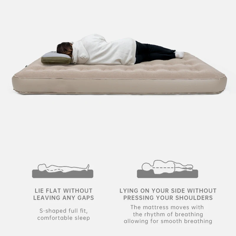 Portable Air Bed Outdoor Camping Automatic Inflatable Mattress Hiking Tent Mattress Home Comfortable Leisure Bed