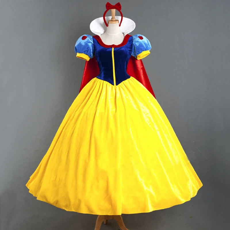 Snow White | Yellow Dress Cosplay Costume 22 Disney Snow White Cosplay Costume for Women (Unofficial)
