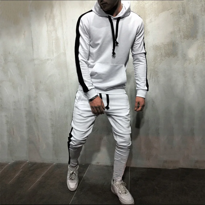 Autumn KPOP Fashion Style Harajuku Slim Fit Tops Loose Casual All Match Outerwear Collage Sport Long Sleeve Hooded Sweater Sets