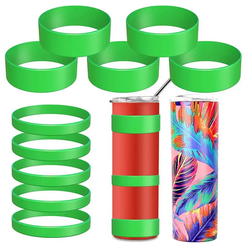 12 Pcs Silicone Bands For Sublimation Tumbler Alternative Shrink