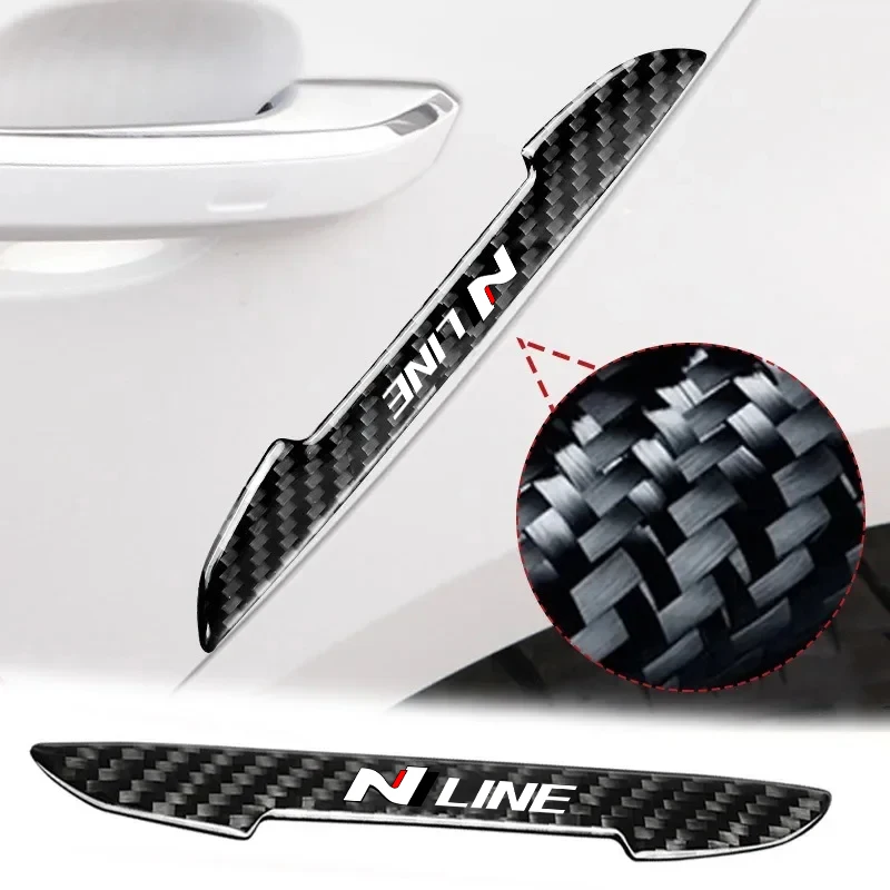 4Pcs Car Door Sticker Protector Strip Edge Guards Per Hyundai N Line I30 I20 Sonata Accent Tucson Elantra Accessori Per Auto