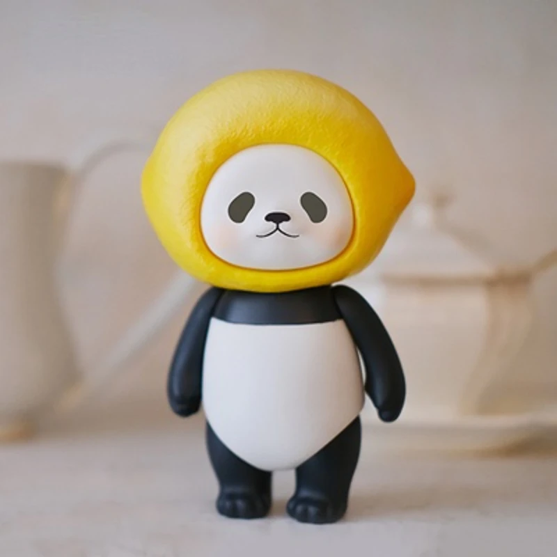 Planetbear 레몬 판판 팬더, 리몬 헤드 액션 피규어, 카와이 디자이너 장난감 컬렉션, 한정판 미스터리 박스 선물