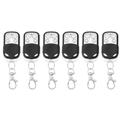 Multi-Pack 433MHz 4-Channel Remote Control for Garage Door and Gate Openers (6Pcs)