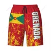 Men's Grenada Flag Beach Pants Board Shorts Surfing Boys Soccer Cycling Swimwear Running Polyester 3